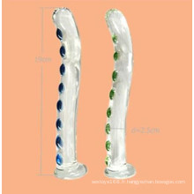 Injo verre gode Sexy produits nouveauté Adult Sex Toys (IJ-GD2065)